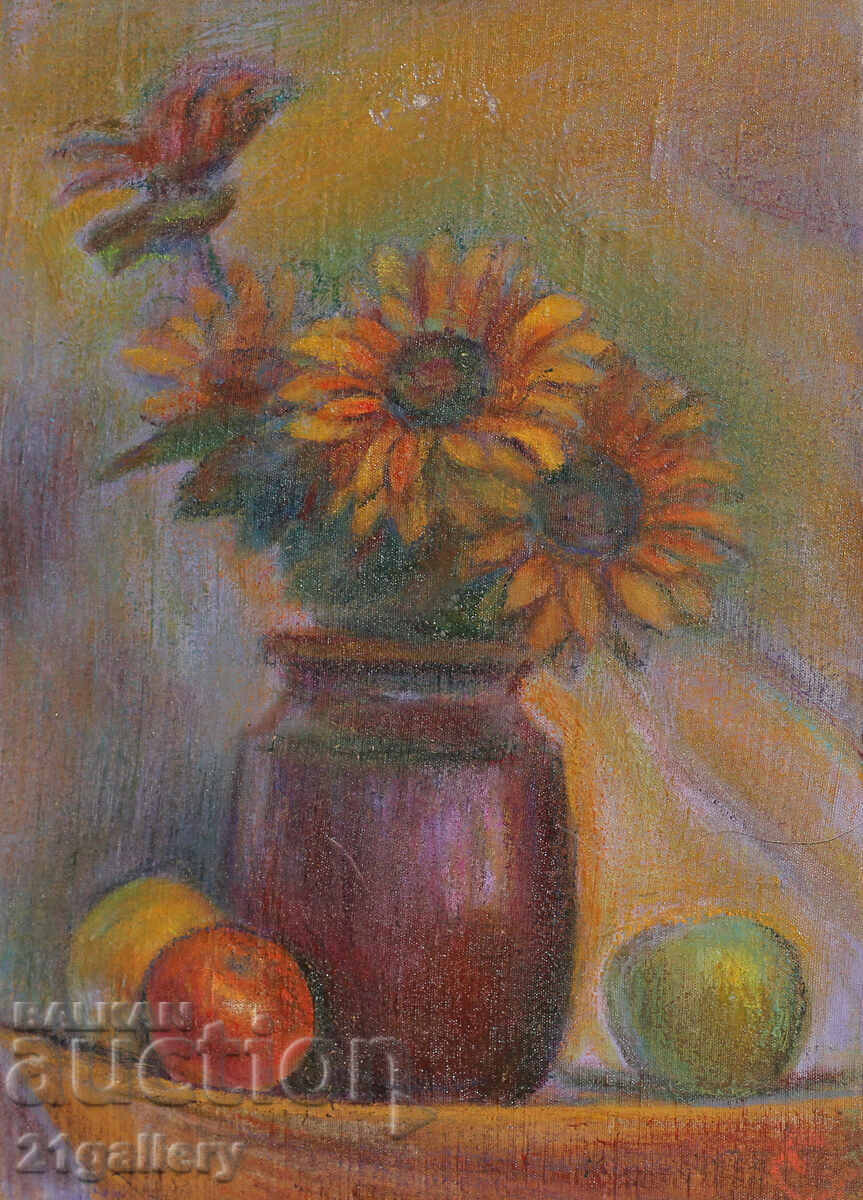 Ελκα Ναϊντένοβα (1932 – 2016) Νεκρή φύση με βάζο και λουλούδια Ελκα Ναϊντένοβα (1932 – 2016) Νεκρή φύση με βάζο και λουλούδια