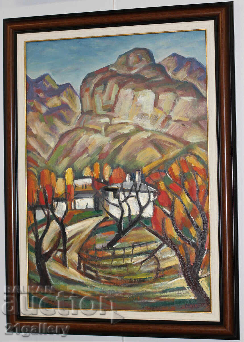 Delivery of Prof. Stoyan Domuschiev (1935-2021) Landscape / oil paints