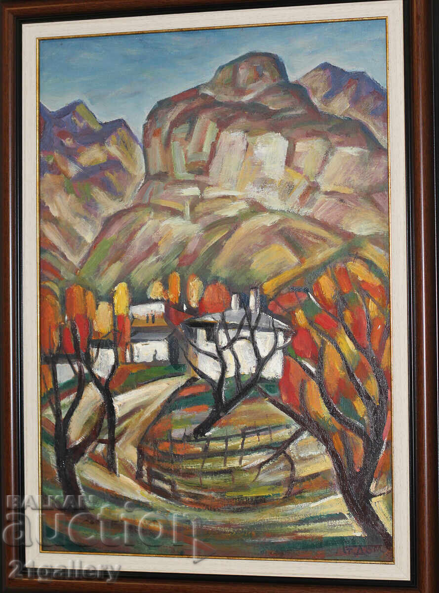 Prof. Stoyan Domuschiev (1935-2021) Landscape / oil paints