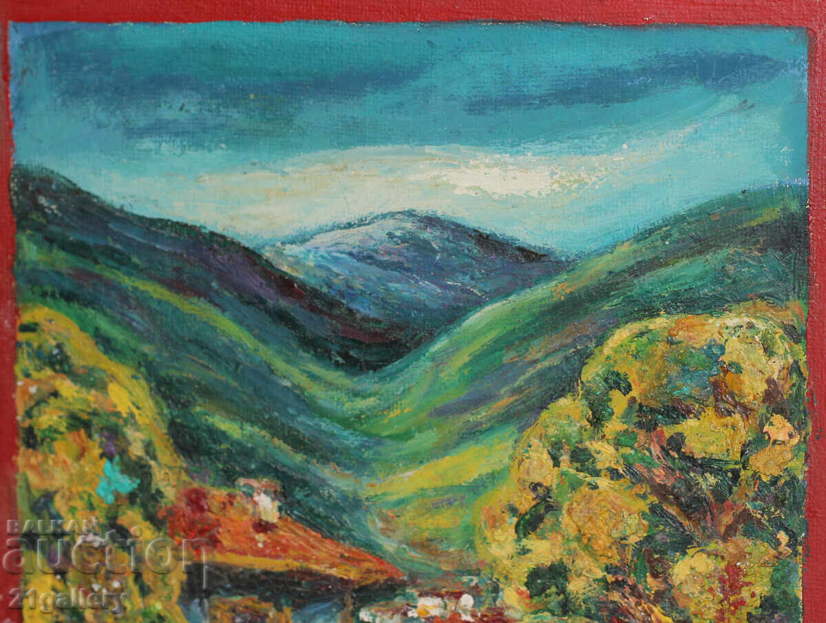 Παράδοση Ελαιογραφία / τοπίο / υπογεγραμμένη