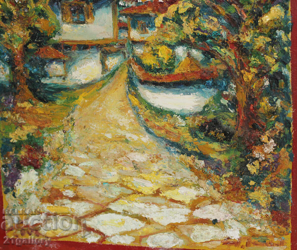 Ελαιογραφία / τοπίο / υπογεγραμμένη - 6