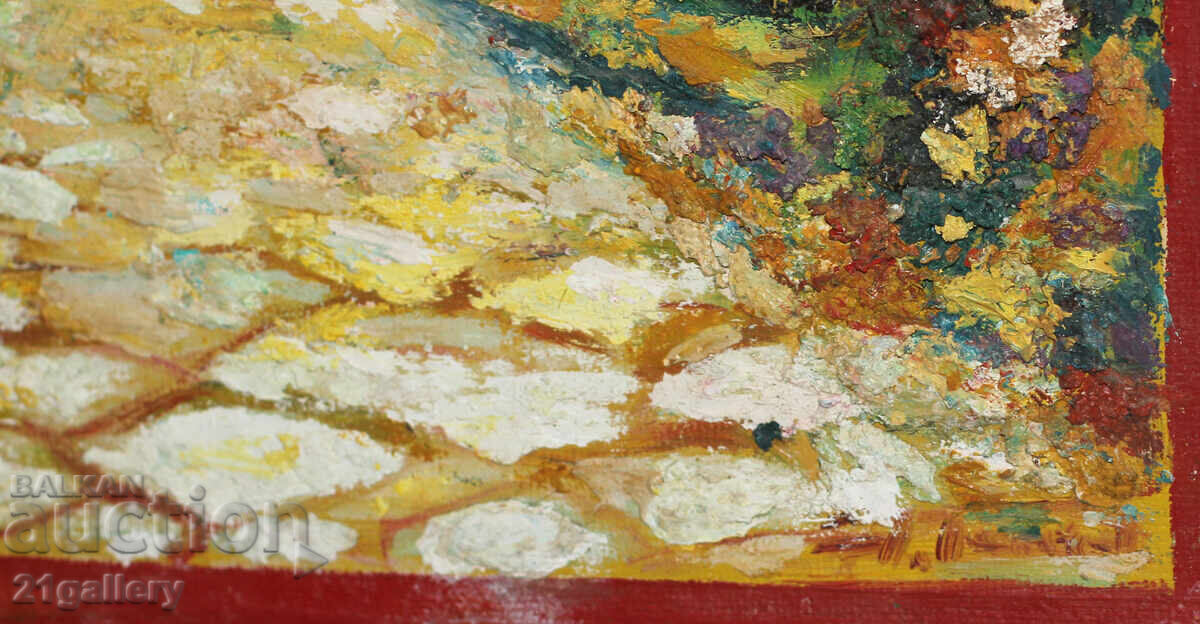 Ελαιογραφία / τοπίο / υπογεγραμμένη - 7