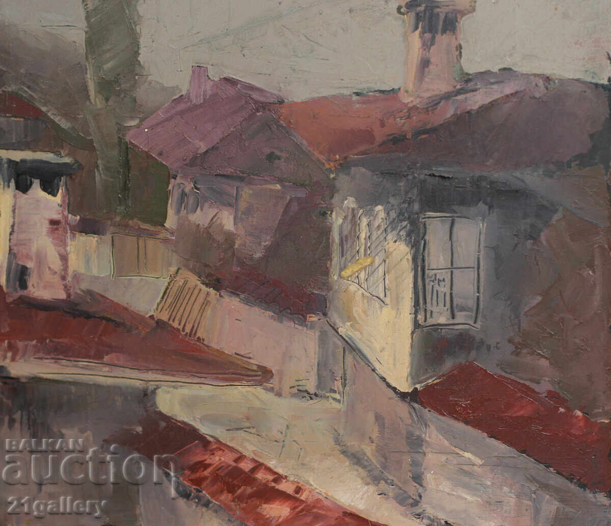 Stefan Stefanov /Oil painting /landscape /signed 88. - 5 Stefan Stefanov /Oil painting /landscape /signed 88. - 5