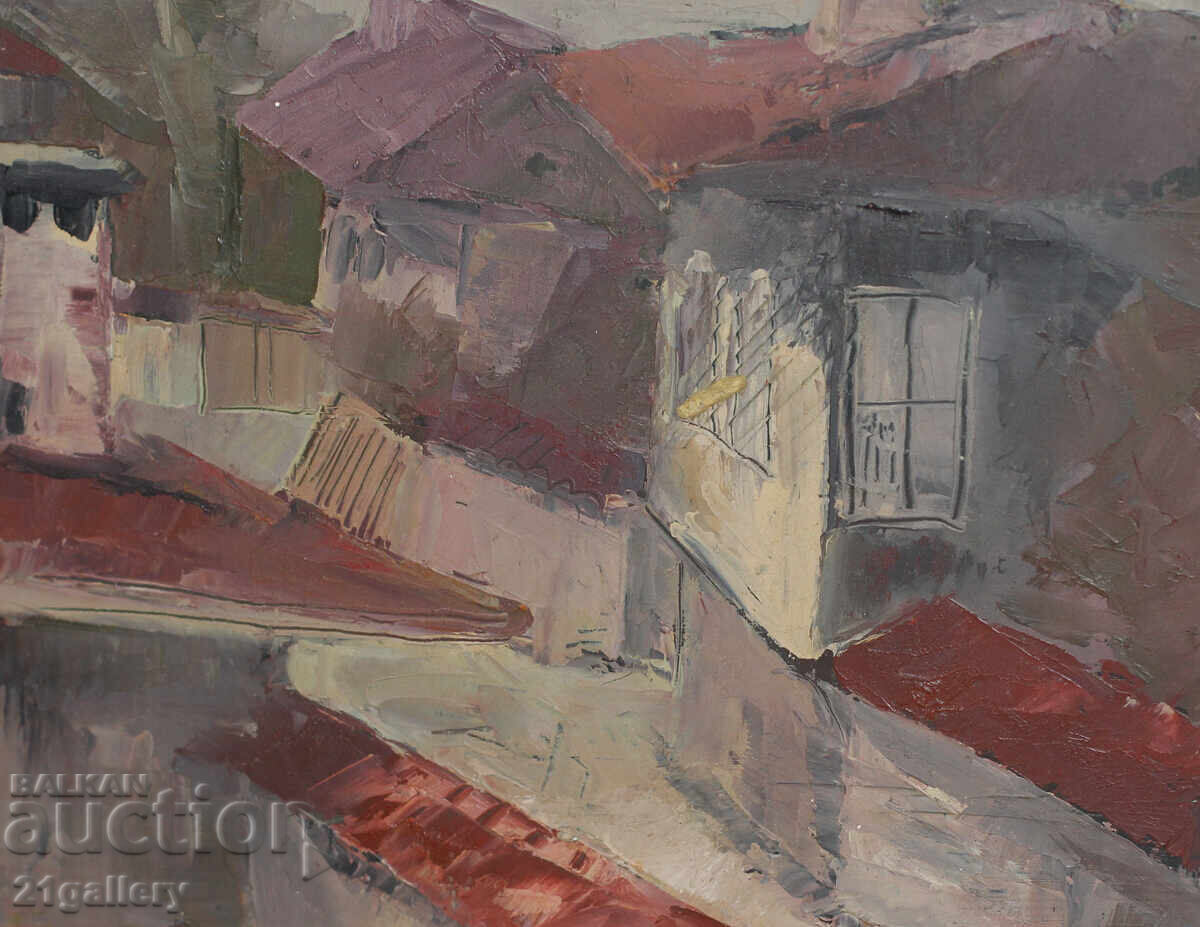 Stefan Stefanov /Oil painting /landscape /signed 88. - 6 Stefan Stefanov /Oil painting /landscape /signed 88. - 6