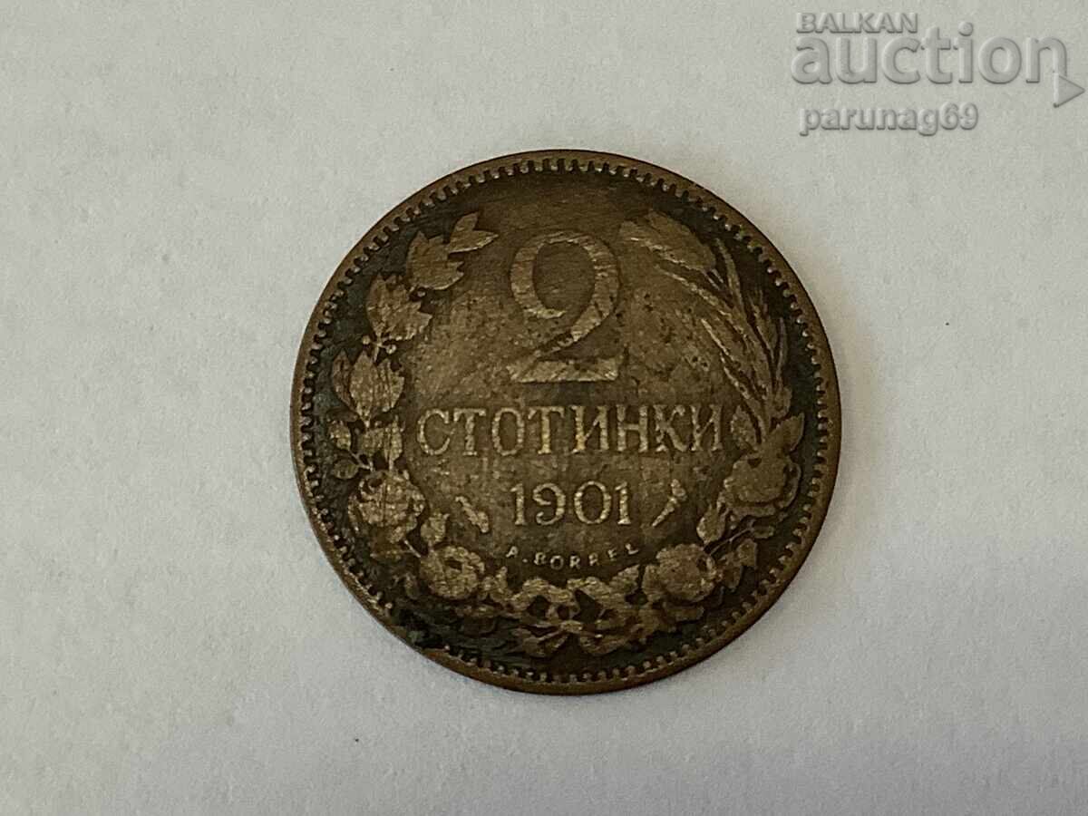 Bulgaria 2 cenți 1901