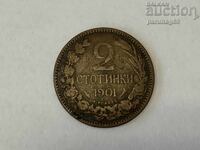 Bulgaria 2 stotinki 1901