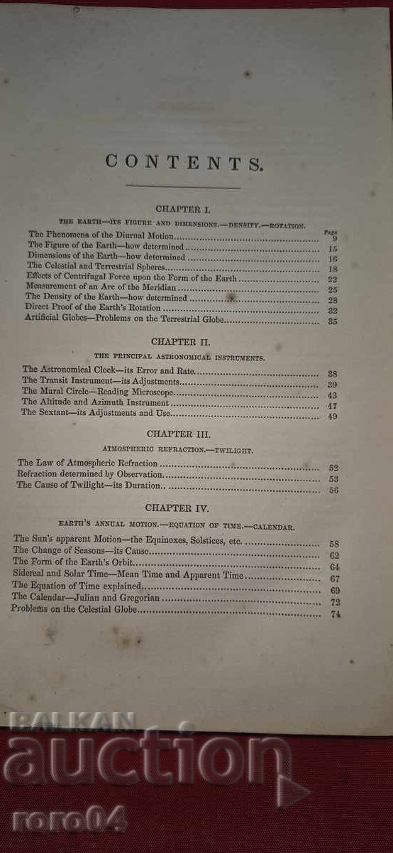 Auction A TREATISE on ASTRONOMY by ELIAS LOOMIS - 1872 Auction A TREATISE on ASTRONOMY by ELIAS LOOMIS - 1872