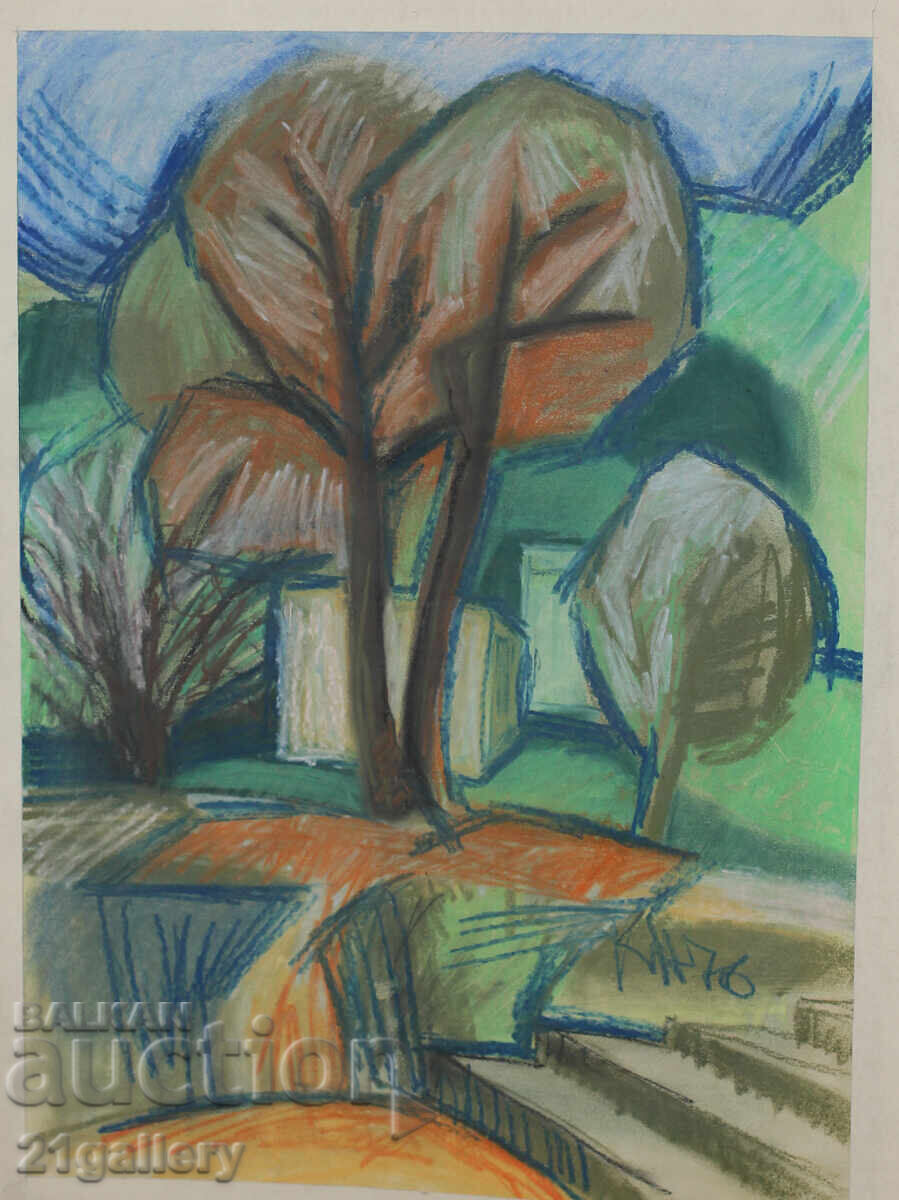 Kiril Nedyalkov (1940 – 2023) Παστέλ / Τοπίο με τιμή 150.00 BGN | € 76.69 Kiril Nedyalkov (1940 – 2023) Παστέλ / Τοπίο με τιμή 150.00 BGN | € 76.69