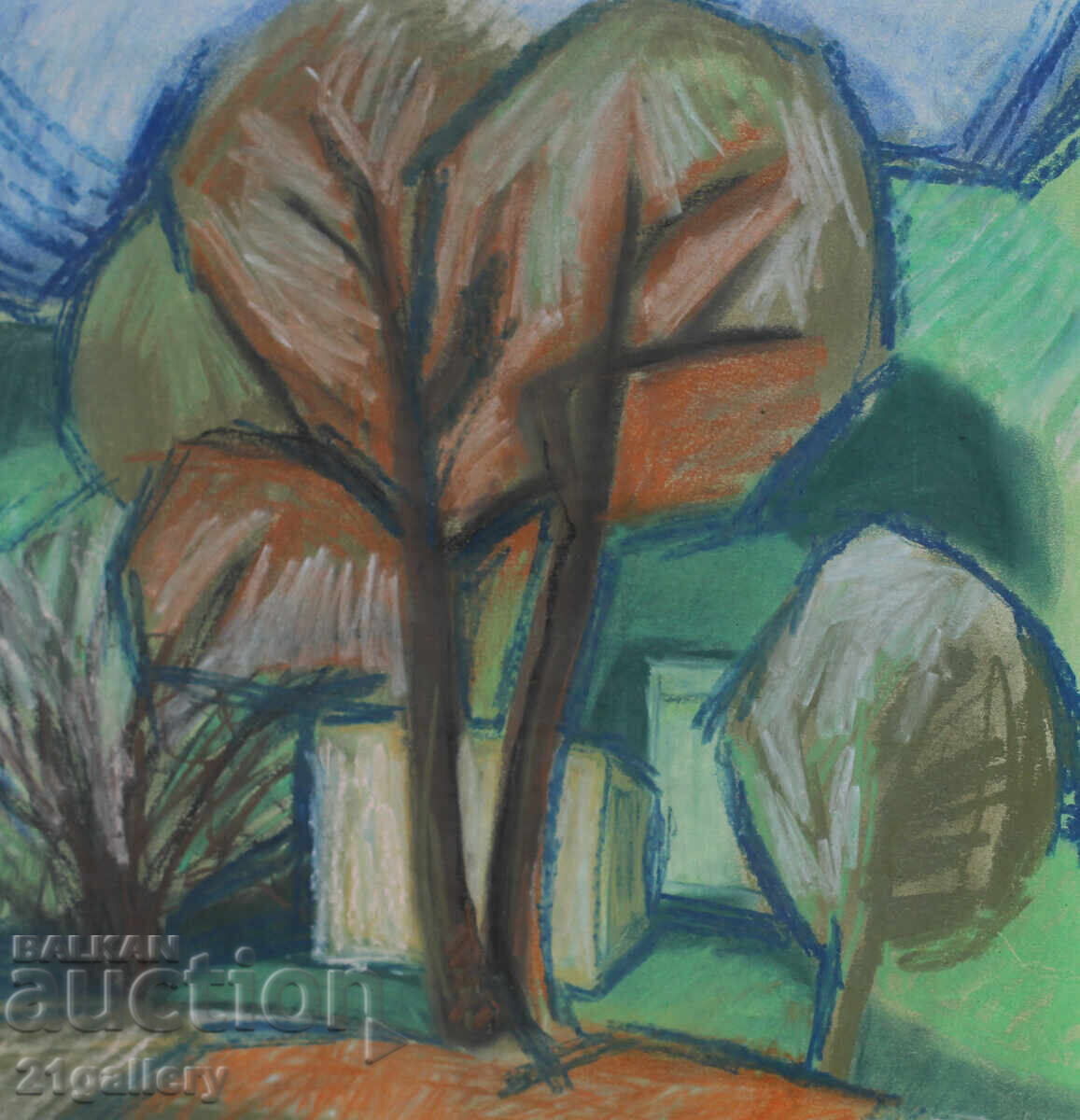 Παράδοση Kiril Nedyalkov (1940 – 2023) Παστέλ / Τοπίο Παράδοση Kiril Nedyalkov (1940 – 2023) Παστέλ / Τοπίο