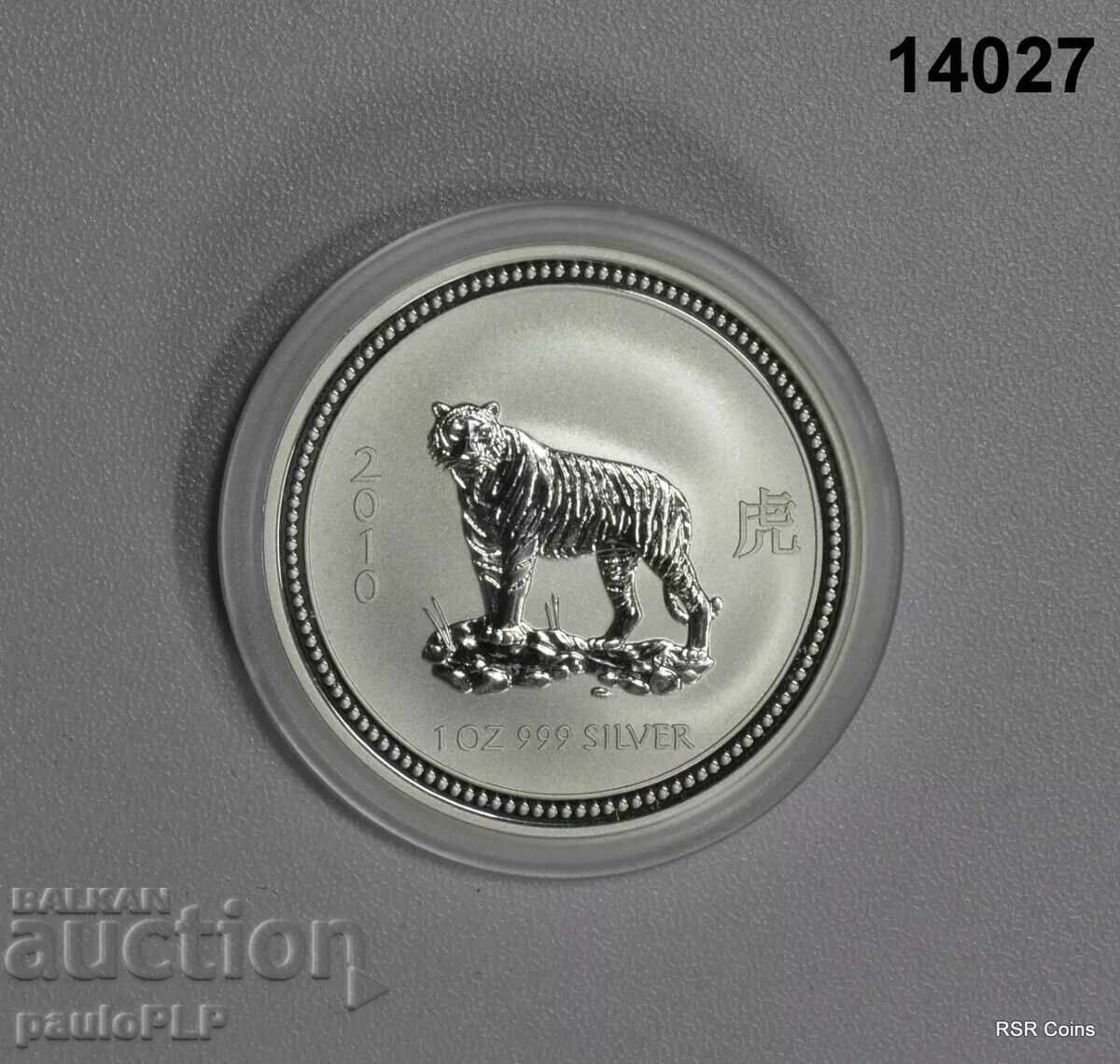 1 oz Lunar-1 - Year of the "TIGER" 2010