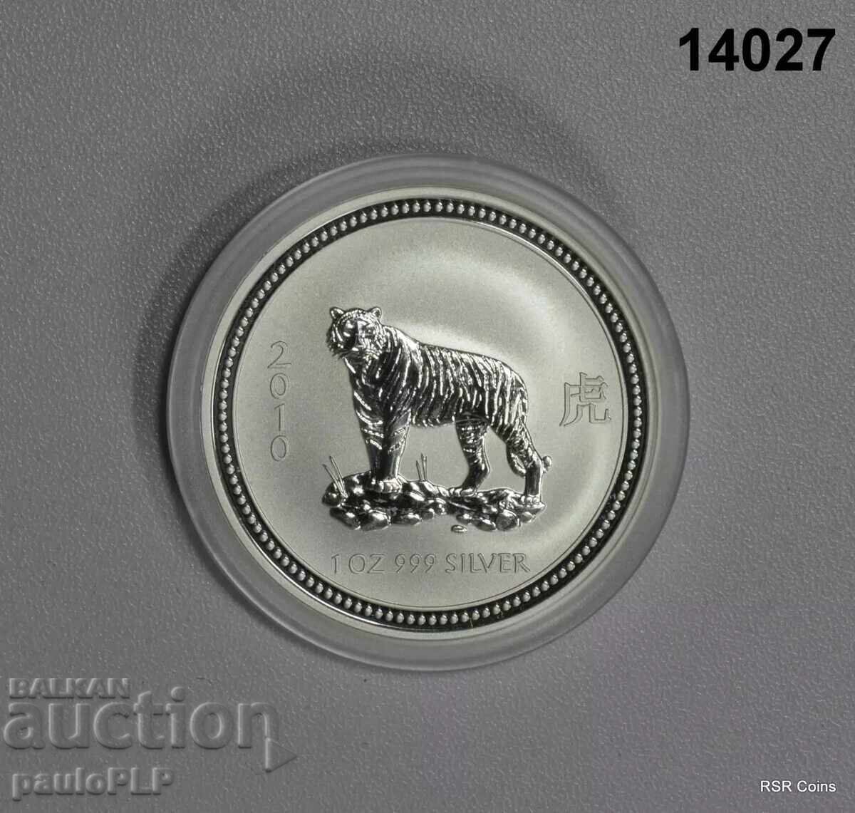 1 oz Lunar Year of the Tiger 2010 - READ CONDITIONS 1 oz Lunar Year of the Tiger 2010 - READ CONDITIONS