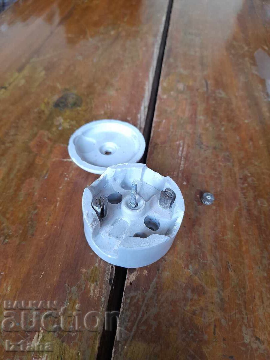 Old porcelain junction box - 5 Old porcelain junction box - 5