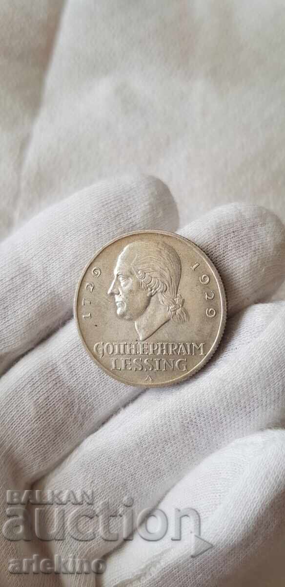 Rare silver coin 3 Reichsmark 1729 - 1929 - with gloss - 6 Rare silver coin 3 Reichsmark 1729 - 1929 - with gloss - 6