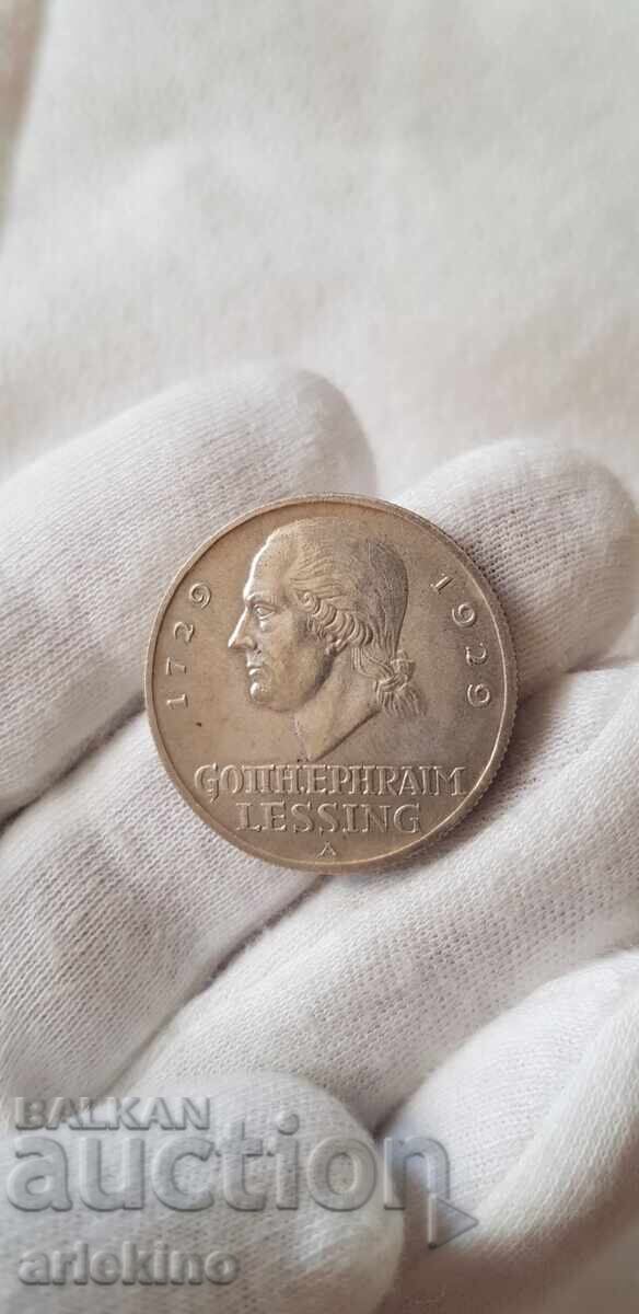 Rare silver coin 3 Reichsmark 1729 - 1929 - with gloss - 7 Rare silver coin 3 Reichsmark 1729 - 1929 - with gloss - 7