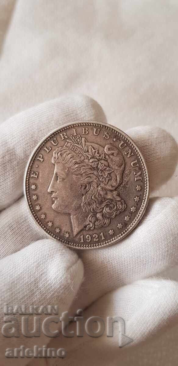 Collectible silver coin 1 dollar 1921 America with price 85.00 BGN | € 43.46 Collectible silver coin 1 dollar 1921 America with price 85.00 BGN | € 43.46