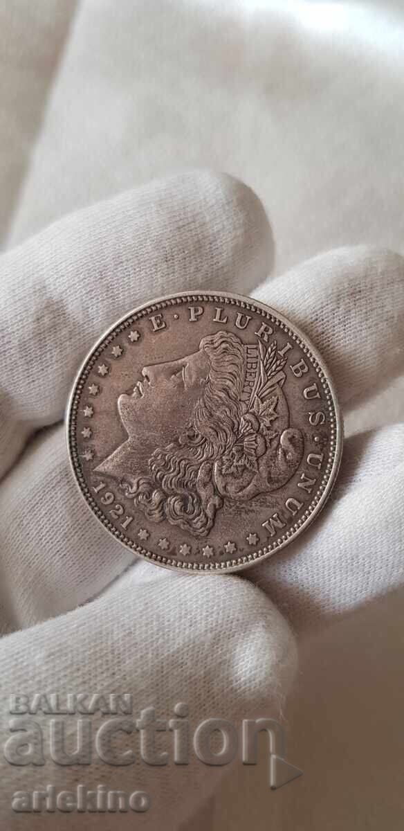 Collectible silver coin 1 dollar 1921 America - 7 Collectible silver coin 1 dollar 1921 America - 7