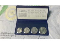 Yugoslavia coin set 1,2,5 and 10 dinars 1970-1976