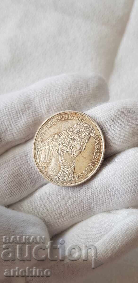 Auction Very rare silver coin 5 marks 1955 G Germany Auction Very rare silver coin 5 marks 1955 G Germany