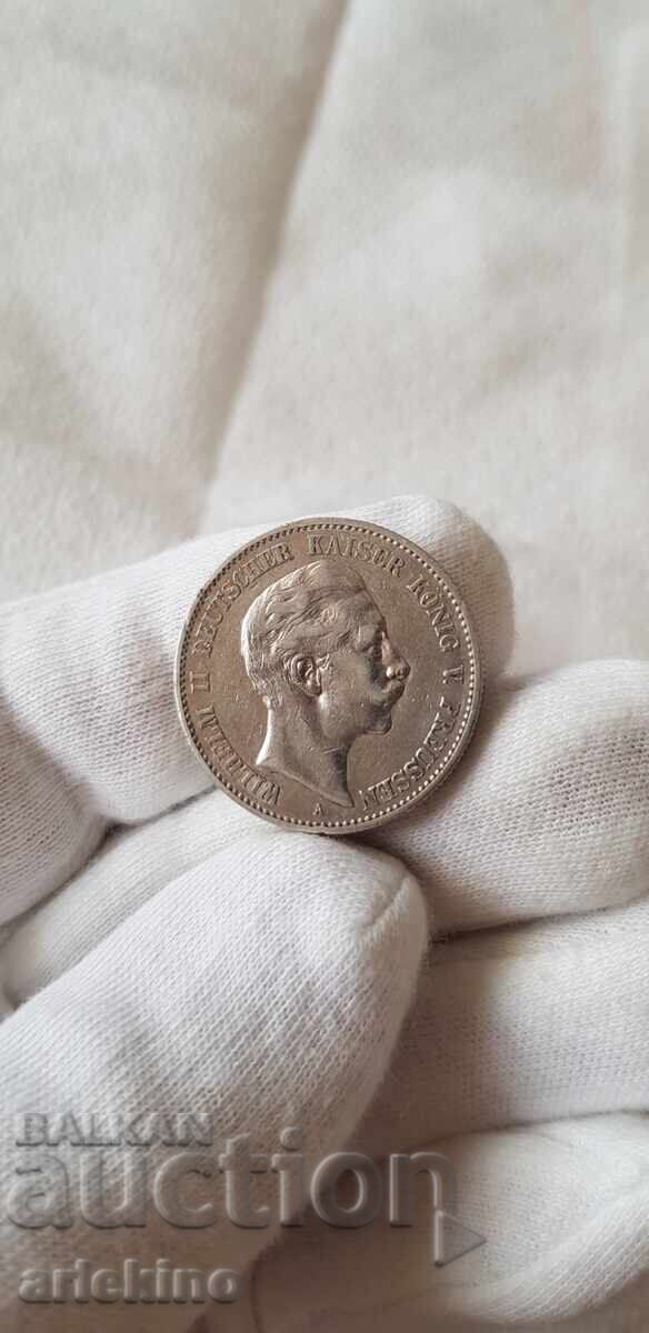 Rare silver coin 2 marks 1899 PREUSSIN Germany - 6 Rare silver coin 2 marks 1899 PREUSSIN Germany - 6
