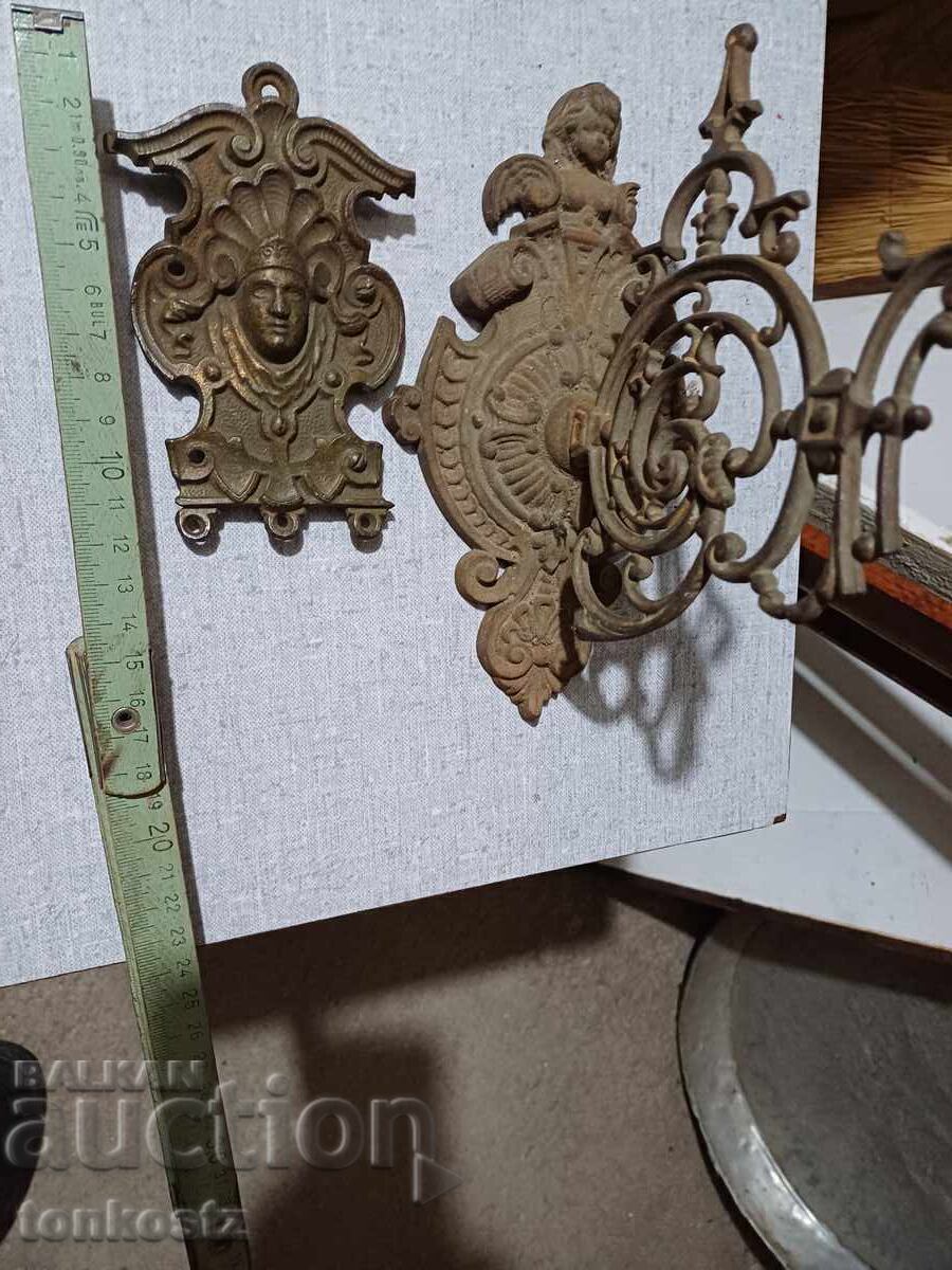 2 pcs. Iron ornaments 1910 2h 2 pcs. Iron ornaments 1910 2h