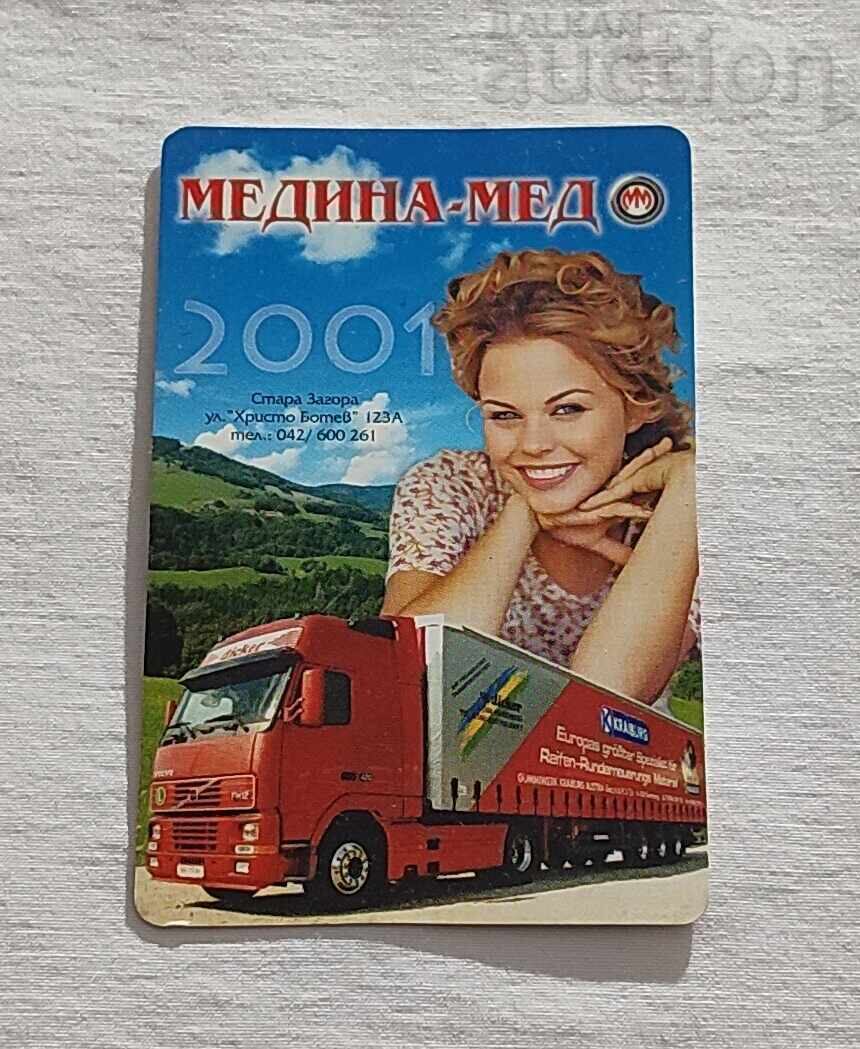 CALENDARUL TRUCK MEDINA-MED STARA ZAGORA 2001