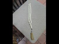 Bone and silver rosary 33pcs. 100g.