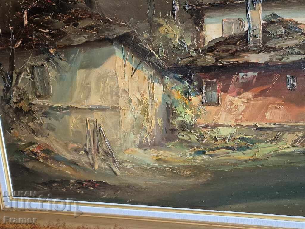 Божидар Хаджистоянов 1945 –2023 Двор картина от 1991година - 6 Божидар Хаджистоянов 1945 –2023 Двор картина от 1991година - 6