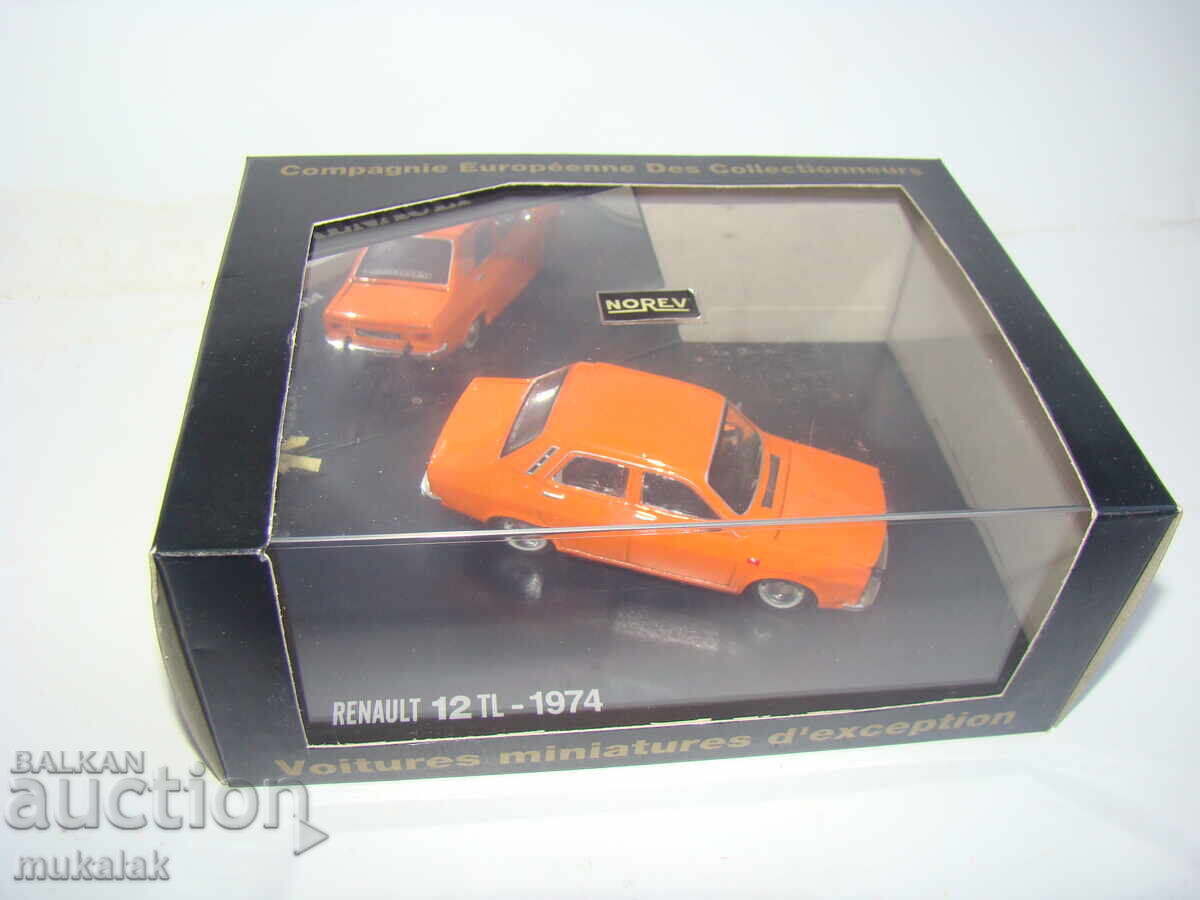 NOREV 1/43 RENAULT 12 1974 TOY TROLLEY MODEL with price 40.00 BGN | € 20.45 NOREV 1/43 RENAULT 12 1974 TOY TROLLEY MODEL with price 40.00 BGN | € 20.45