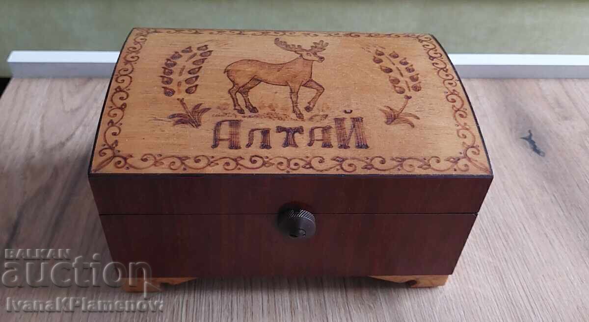 Wooden box for collectors, excellent
