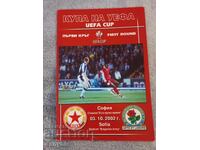 Football program - CSKA - Blackburn 2002