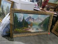 OIL PAINTING ON CANVAS, AUTHOR'S, WITH BAROQUE FRAME