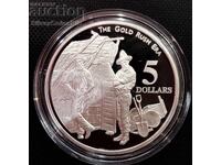 Silver $5 Gold Rush 1995 Αυστραλία