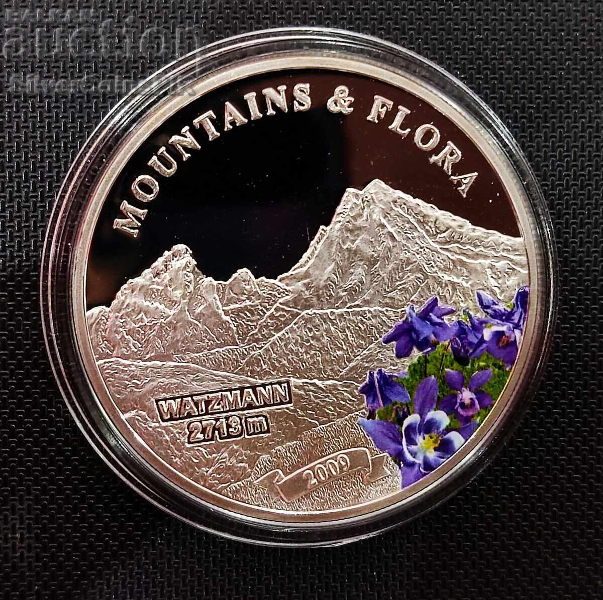 Silver 5$ Mount Watzmann 2009 Palau Peaks and Flora