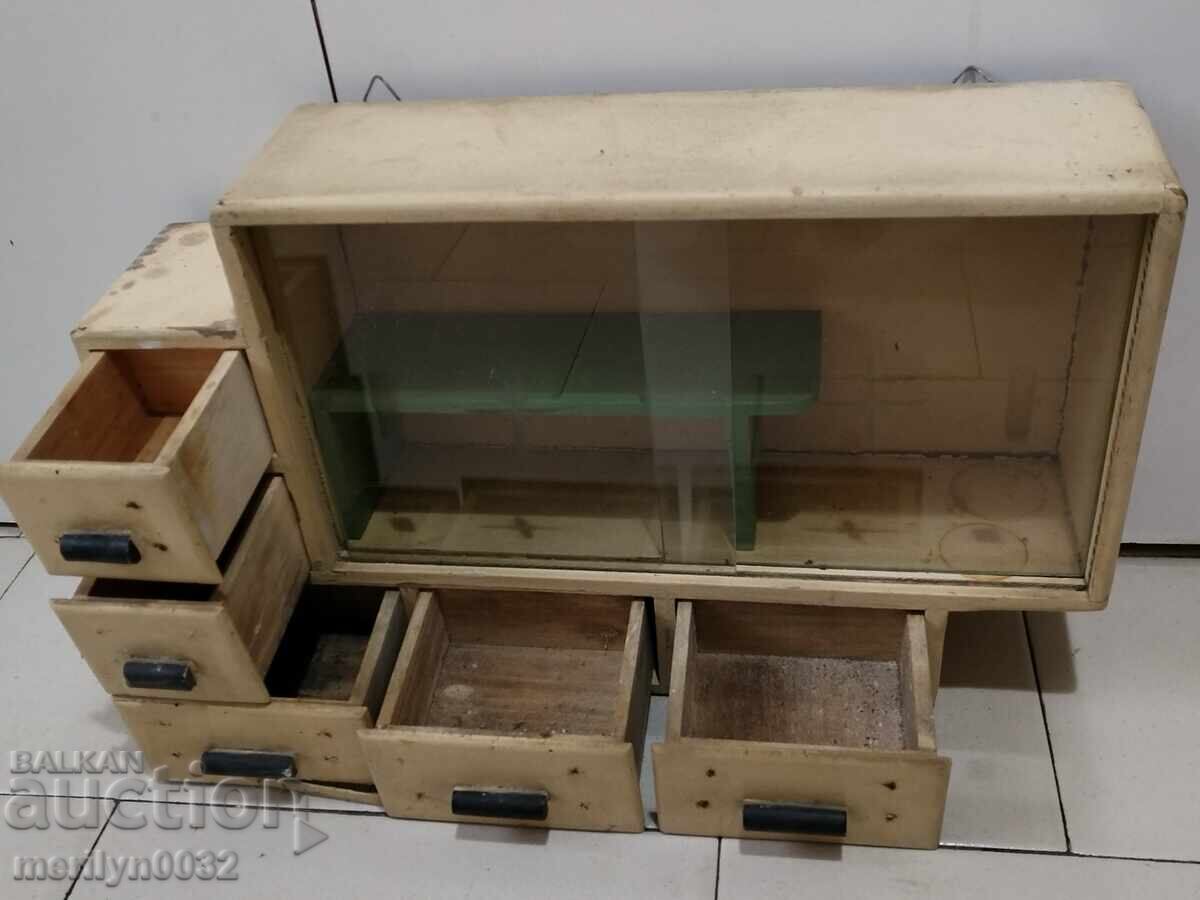 Auction Old box rustic sideboard medicine cabinet Auction Old box rustic sideboard medicine cabinet