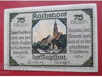 Bancnota-Germania-Brandenburg-Ratenow-75 pfennig