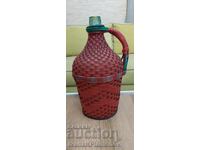 Damajana tricotat retro excelent 38cm