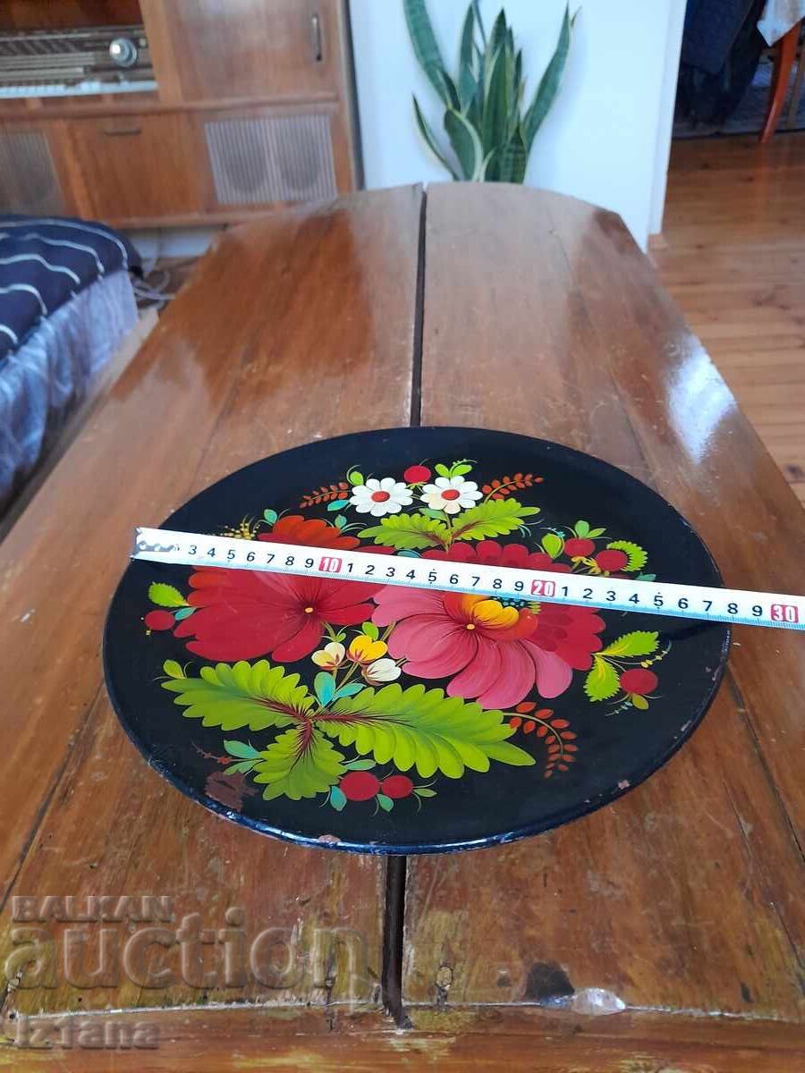 Стара дървена чиния за стена - 5 Стара дървена чиния за стена - 5