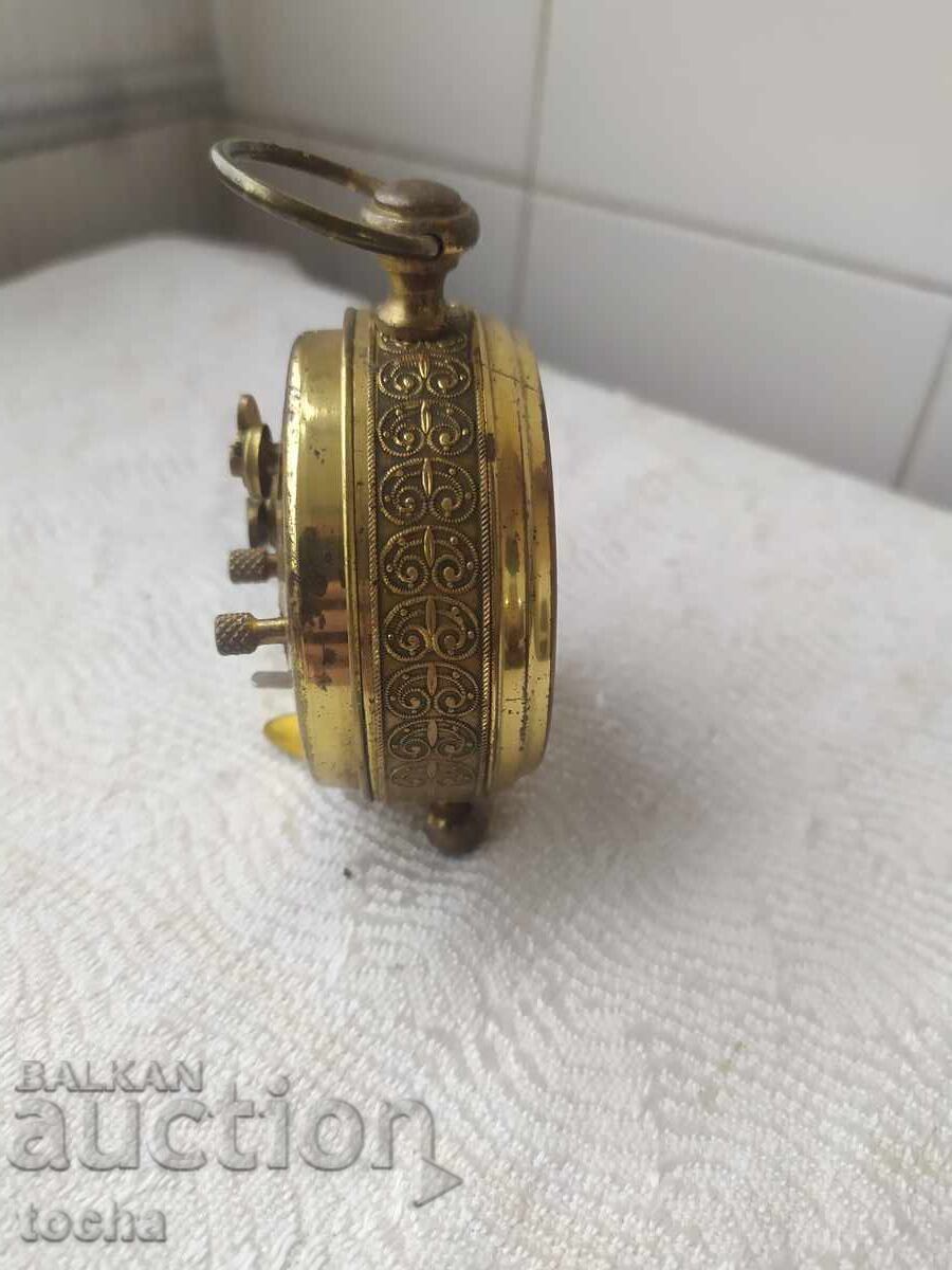 Delivery of Great antique alarm clock, working, serviced Delivery of Great antique alarm clock, working, serviced