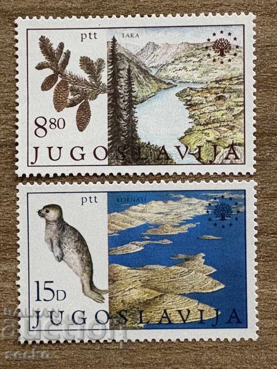 Iugoslavia - Conservarea naturii în Europa (1982), MNH