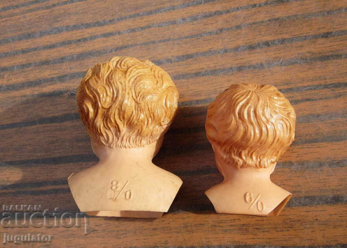 toy heads for a vintage German Minerva doll MINERVA - 6