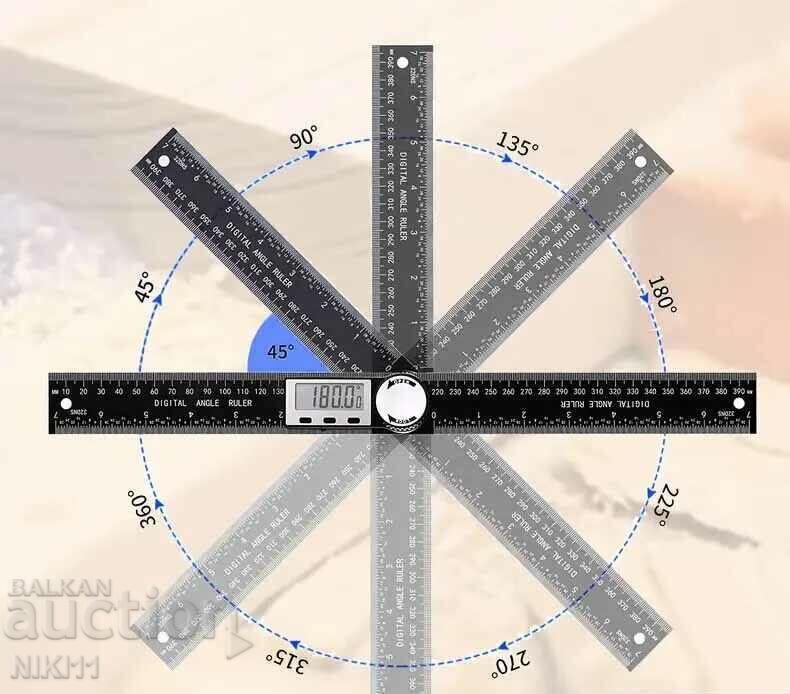 Auction  Digital electronic protractor up to 360 * 400 mm, right angle