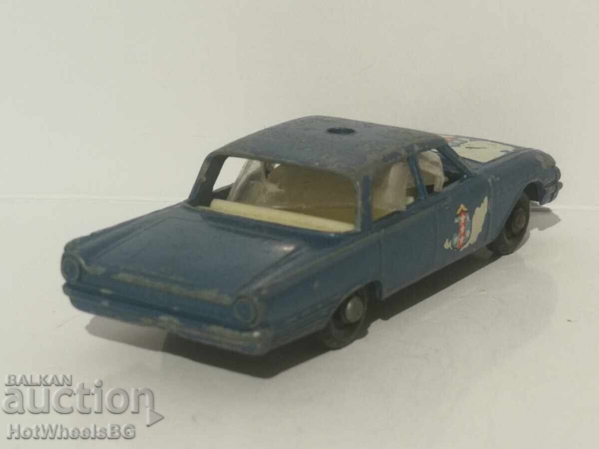 Matchbox LESNEY No 55B Ford Fairlane Police Car 1963 - 5