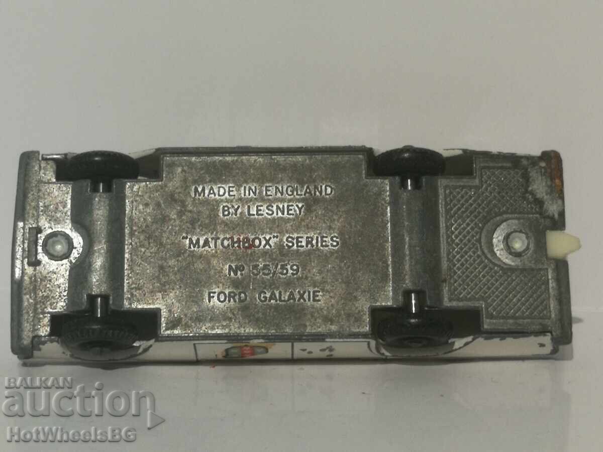Matchbox LESNEY No 55C Ford Galaxy Police Car 1966 - 6 Matchbox LESNEY No 55C Ford Galaxy Police Car 1966 - 6