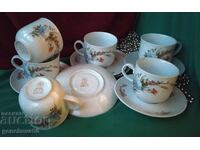 SERVICIU de cafea RETRO ORIGINAL - porțelan fin GDR