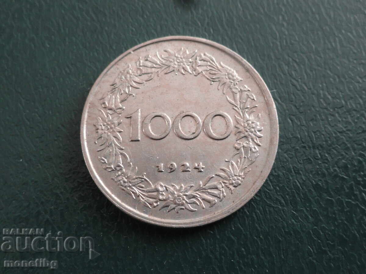 Austria 1924 - 1000 de coroane cu preț € 1.70 | 3.32 BGN