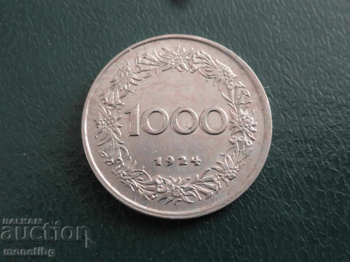 Delivery of Austria 1924 - 1000 crowns Delivery of Austria 1924 - 1000 crowns