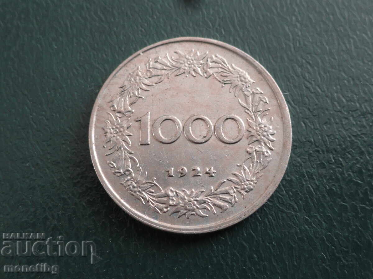 Austria 1924 - 1000 crowns - 6 Austria 1924 - 1000 crowns - 6