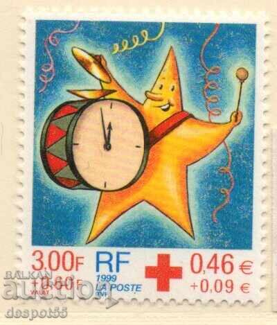 1999. Franţa. cruce roșie. 1999. Franţa. cruce roșie.