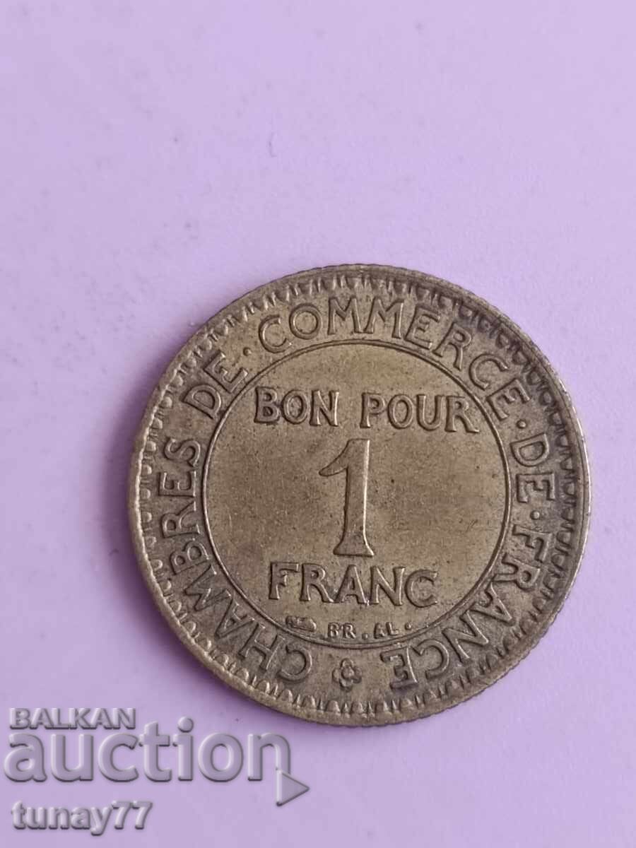 Moneda, Francia, Chambres de commerce, Franța, 1922, Bon pou