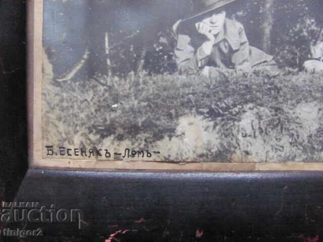 Old photos, B. Esenyak, 2 pcs., original wooden frame - 5 Old photos, B. Esenyak, 2 pcs., original wooden frame - 5